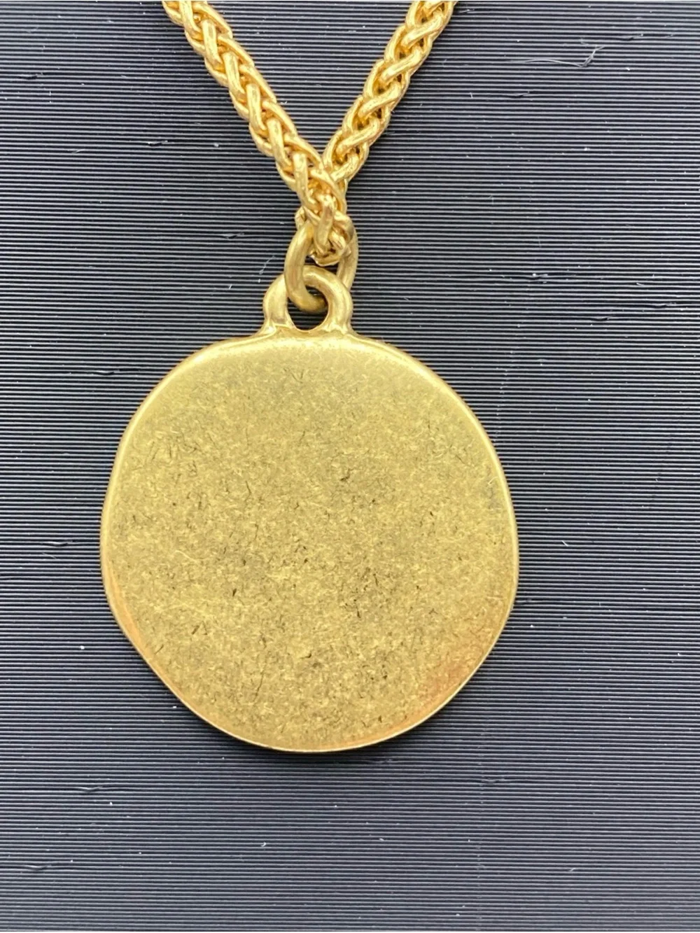 J.Crew Gold-Plated Celestial Sun & Stamped Coin Medallion Pendant Necklace